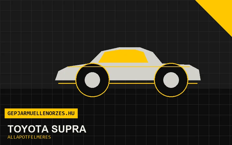 Toyota Supra helyszíni állapotfelmérés és átvizsgálás