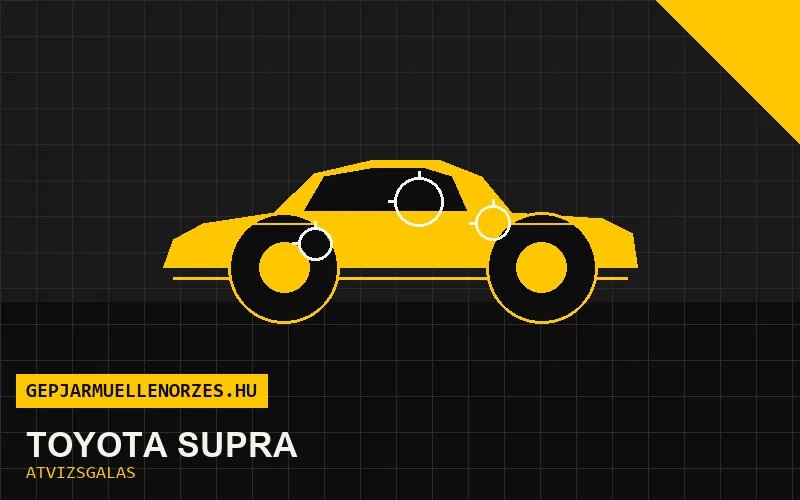 Toyota Supra vásárlás előtti autó átvizsgálás a helyszínen