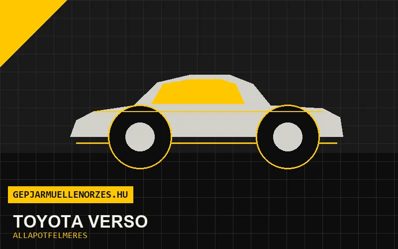 Toyota Verso helyszíni állapotfelmérés és átvizsgálás