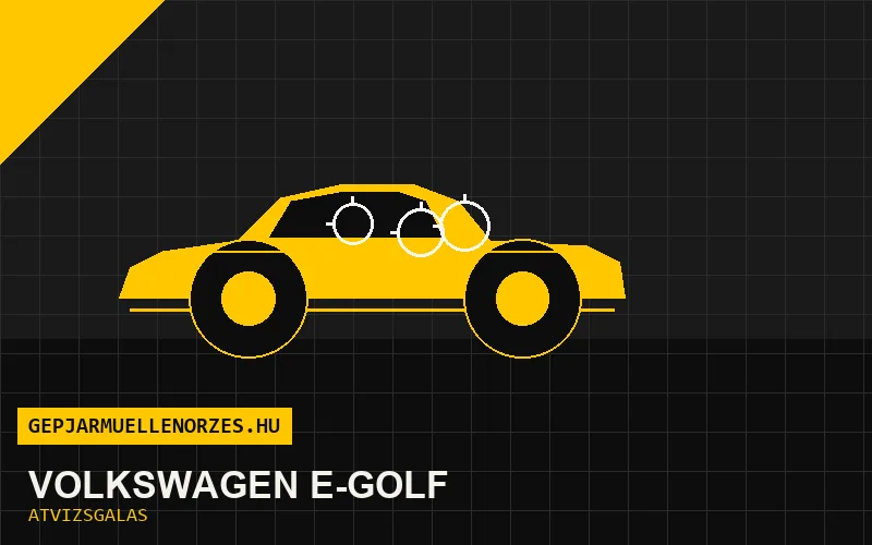 Volkswagen e-Golf vásárlás előtti autó átvizsgálás a helyszínen