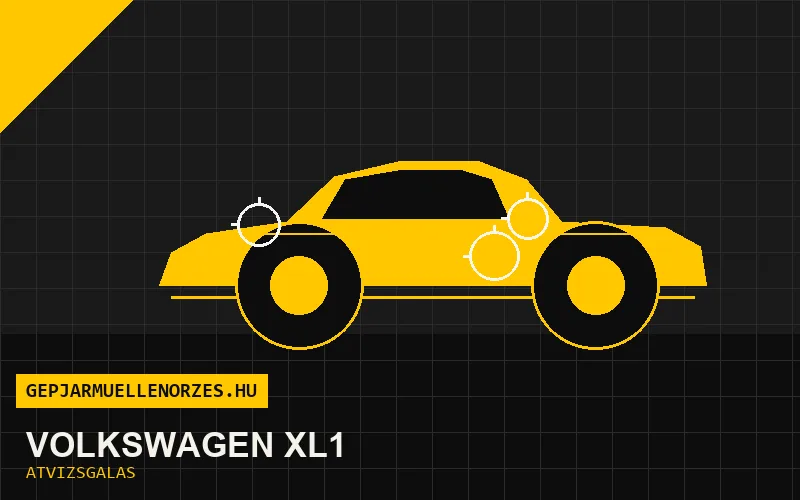 Volkswagen XL1 vásárlás előtti autó átvizsgálás a helyszínen