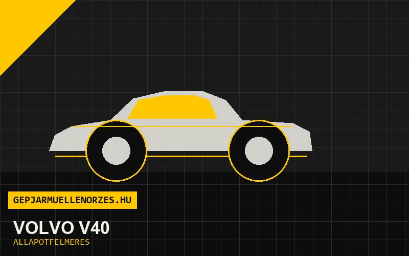 Volvo V40 helyszíni állapotfelmérés és átvizsgálás