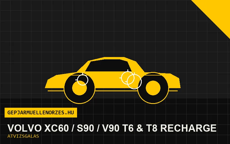 Volvo XC60 / S90 / V90 T6 & T8 Recharge vásárlás előtti autó átvizsgálás a helyszínen