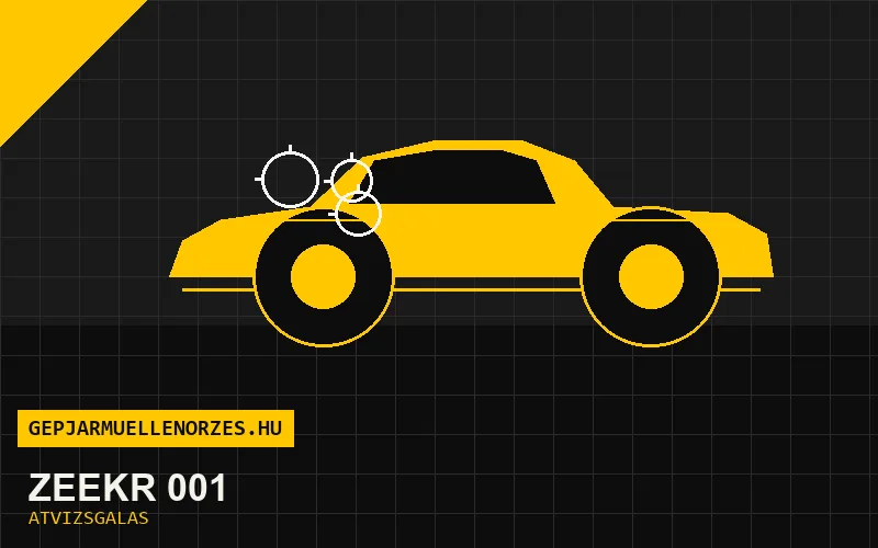 Zeekr 001 vásárlás előtti autó átvizsgálás a helyszínen